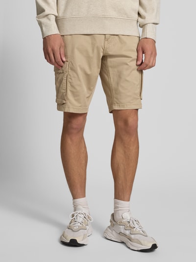 Blend Regular fit korte broek met cargozakken Beige - 4