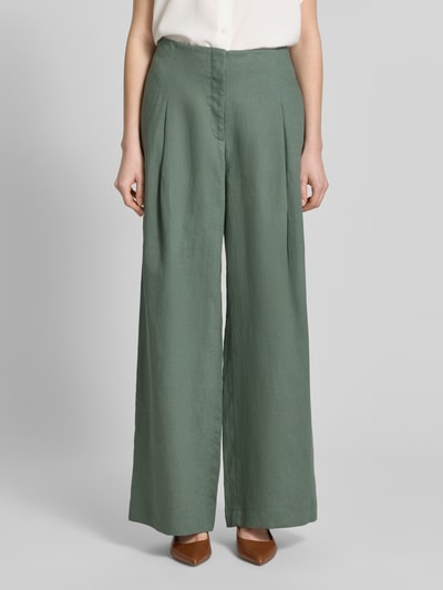 Jake*s Collection stoffen broek met Achterzakken Groen - 4