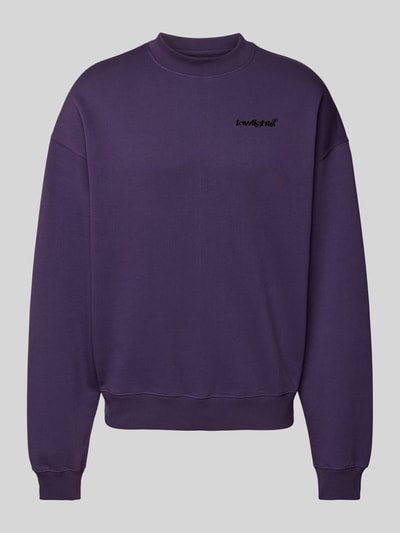 Low Lights Studios Sweatshirt mit Label-Stitching Purple 2