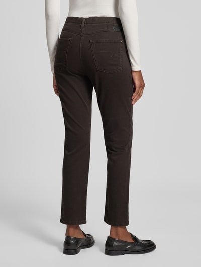 Raphaela By Brax Stoffen broek met steekzakken, model 'Laura' Chocoladebruin - 5