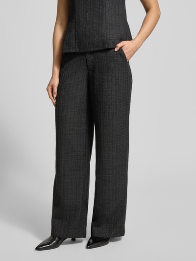 Neo Noir Stoffhose mit Glitter-Effekt Modell 'Emmett' Black 4