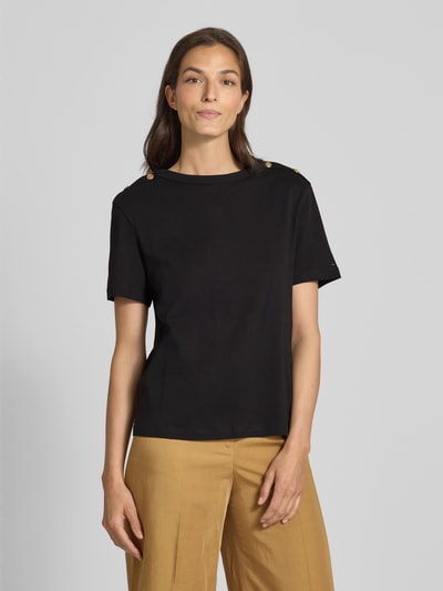 Tommy Hilfiger Regular fit T-shirt van puur katoen Zwart - 4