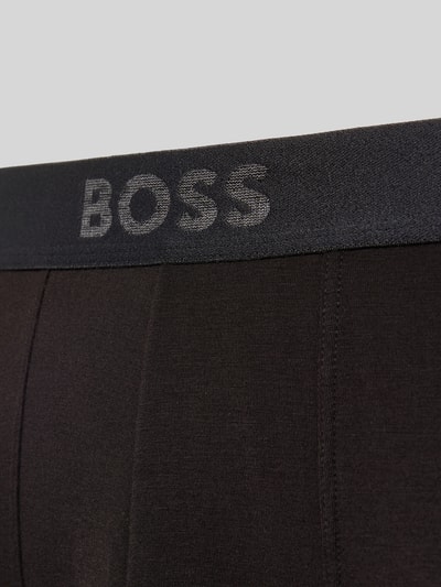 Produktfoto, Slim Fit Thermounterhose mit Viskose-Anteil Modell 'LONG JOHN THERMAL+' von BOSS in Schwarz, Label-Print, elastischer Bundabschluss, Jersey Materialverarbeitung