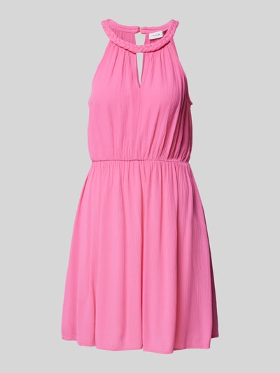 Vila Sukienka mini z wiązaniem na szyi model ‘VIMESA’ Różowy 2