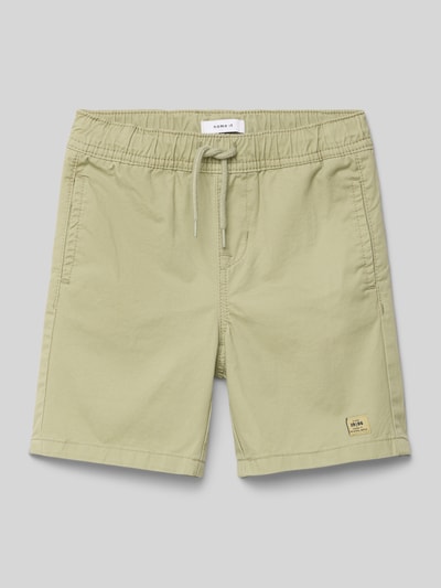 Name It Szorty z dzianiny dresowej z wpuszczanymi kieszeniami model ‘KMRYAN’ Trzcinowy 1