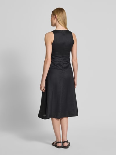 BOSS Orange Midi-jurk met V-hals, model 'Dasico' Zwart - 5