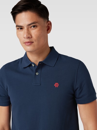 MCNEAL Poloshirt met labelstitching Marineblauw - 3