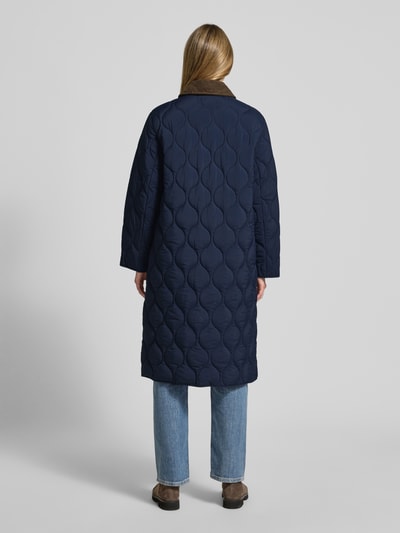 Jake*s Casual Steppmantel mit Zweiwege-Reißverschluss und Eingrifftaschen Marine 5