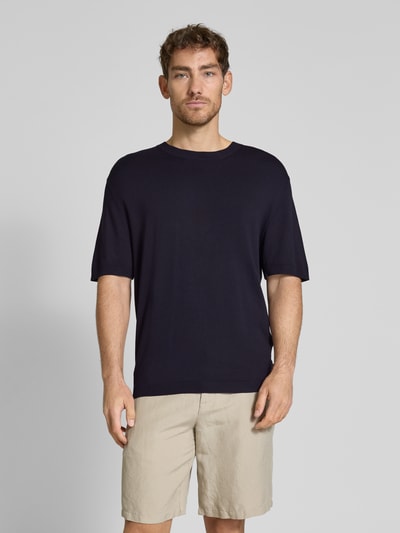 Jack & Jones Premium T-shirt o kroju regular fit z okrągłym dekoltem model ‘WILLIAM’ Ciemnoniebieski 4