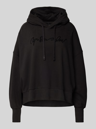 G-Star Raw Hoodie met logodetail Zwart - 1