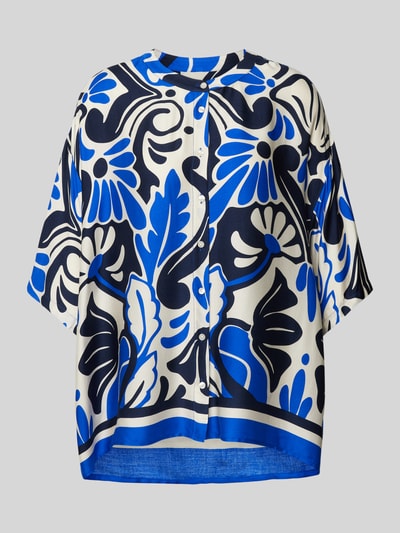 Milano Italy Blouse met all-over print Blauw - 2