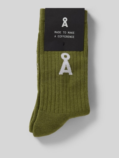 ARMEDANGELS Socken aus Baumwoll-Mix Modell 'SAAMUS BOLD' Oliv 3