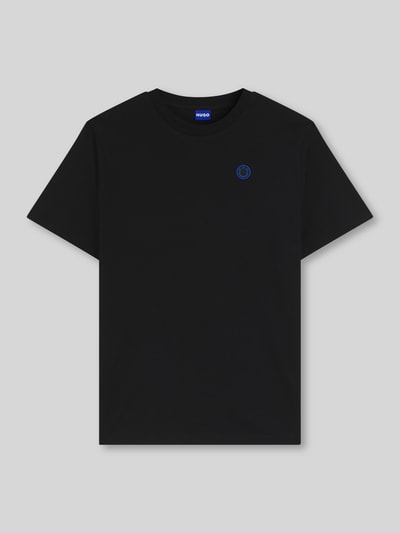 Hugo Blue T-shirt z naszywką z logo Czarny 2