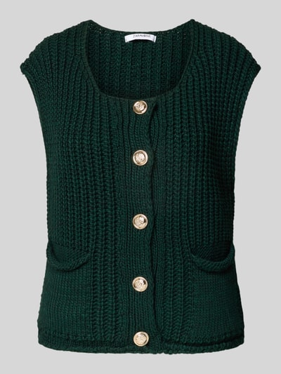 ZABAIONE Strickweste mit Knopfleiste Modell 'Di44anaa' Dunkelgruen 2