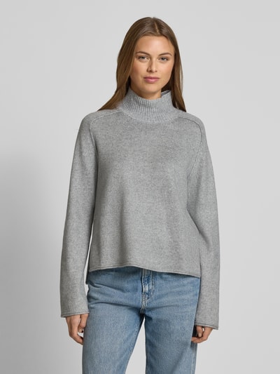 Tom Tailor Sweter z dzianiny o luźnym kroju z mieszanki wiskozy  Średnioszary 4