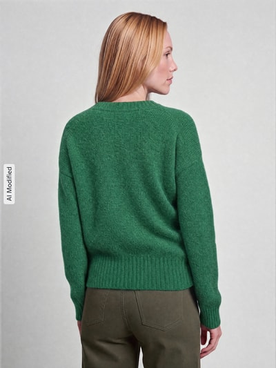 Weekend Max Mara Regular Fit Pullover aus Alpaka-Mix Modell 'VISITA' Gruen 5
