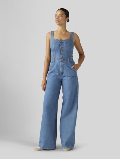 Levi's® Schmaler Jumpsuit aus reiner Baumwolle Modell 'AUDRA SEAMED' Jeansblau 1