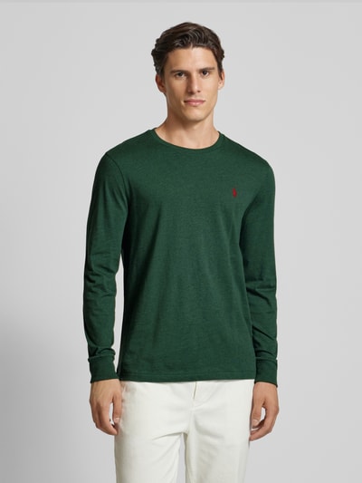 Polo Ralph Lauren Regular Fit Longsleeve mit Label-Stitching Dunkelgruen 4