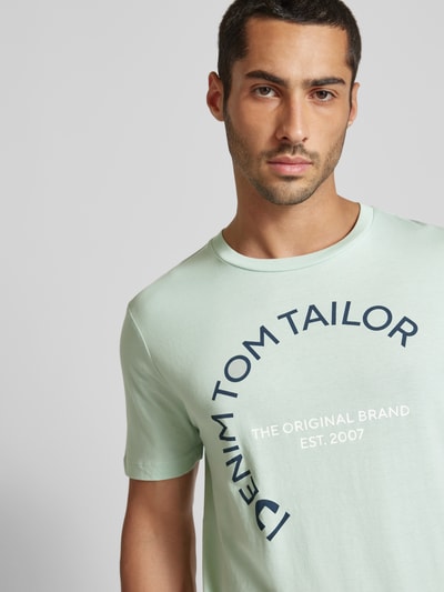 Tom Tailor Denim T-shirt z okrągłym dekoltem Miętowy 3