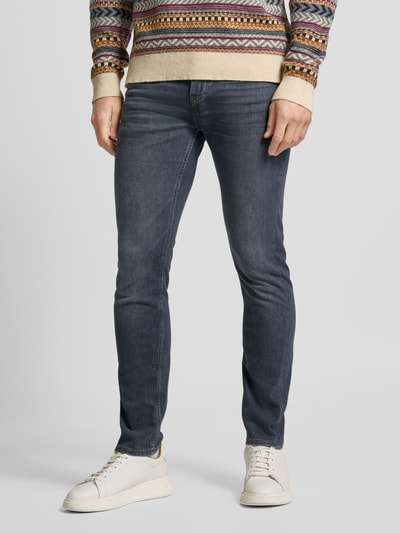 BOSS Slim Fit Jeans mit Label-Detail Modell 'Delaware' Mittelgrau 4