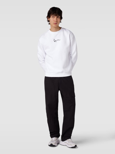 Karl Kani Sweatshirt mit Logo-Stitching Weiss 1