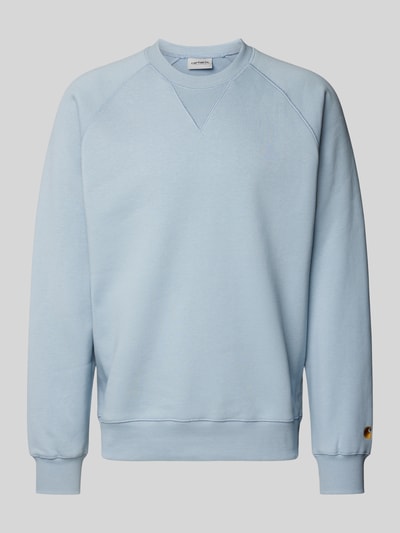 Carhartt Work In Progress Sweatshirt mit gerippten Abschlüssen Eisblau 1