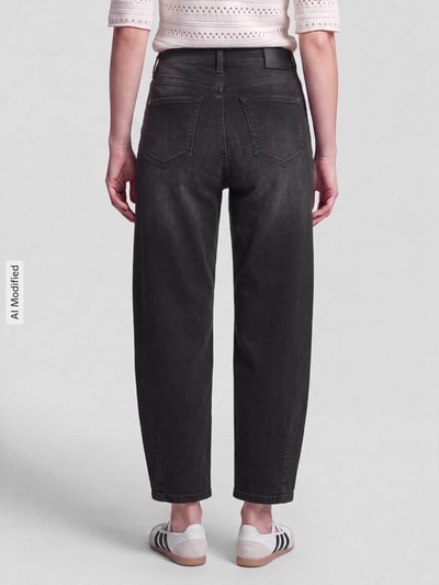 CAMBIO Barrel Jeans aus Baumwoll-Mix Modell 'ELIN' Dunkelbraun 5