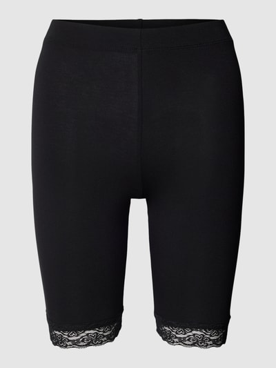 Kaffe Shorts mit Spitzenbesatz Modell 'Svala' Black 2