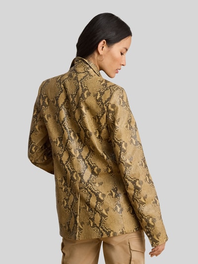 Lauren Ralph Lauren 'krój regular fit' kurtka skórzana z naturalnej skóry jagnięcej Camel 5