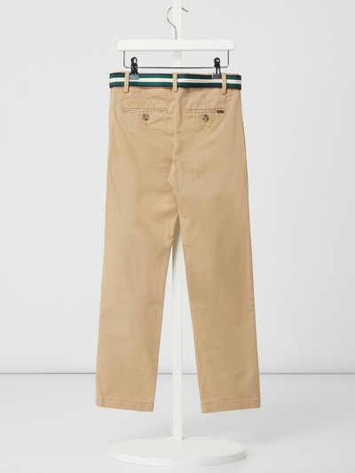 Polo Ralph Lauren Teens Super skinny fit chino met riem Beige - 4