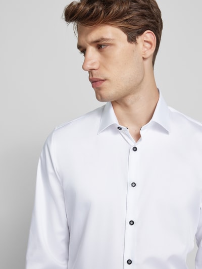 OLYMP No. Six Super Slim Fit Business-Hemd mit Kentkragen Weiss 3