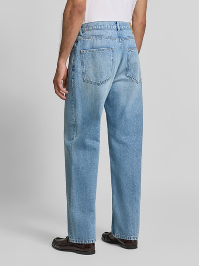 REVIEW Baggy Jeans in heller Waschung und klassischem Five-Pocket-Design Hellblau 5