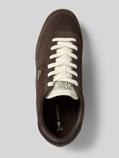 Lacoste Low Top Sneaker aus echtem Rindsleder Modell 'AURA' Dunkelbraun 3
