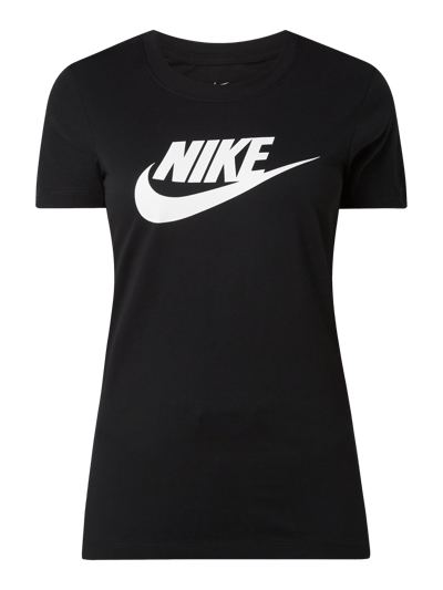 Nike T-shirt z nadrukiem z logo Czarny 2