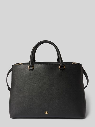 Lauren Ralph Lauren Handtasche aus Leder mit kurzen Tragegriffen Modell 'HANNA' Black 1