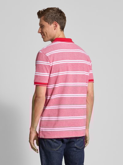 Fynch-Hatton Regular Fit Poloshirt mit Label-Stitching Rot 5