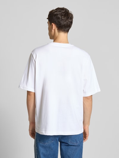 adidas Originals T-Shirt mit Label-Print Weiss 5