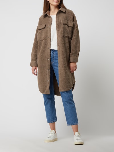 Noisy May Oversized Hemdmantel aus Teddyfell Modell  