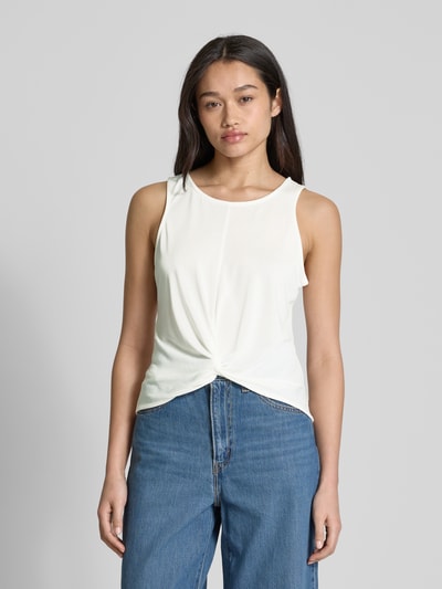 Pieces Loose fit tanktop van viscosemix, model 'ANORA' Offwhite - 4