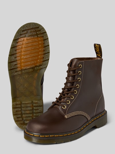 Dr. Martens Buty ze skóry z detalem z logo model ‘Pascal’ Ciemnobrązowy 4