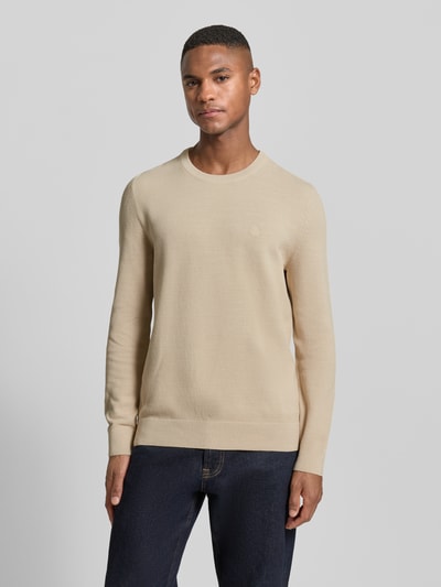 Marc O'Polo Regular Fit Strickpullover aus reiner Baumwolle Ecru 4