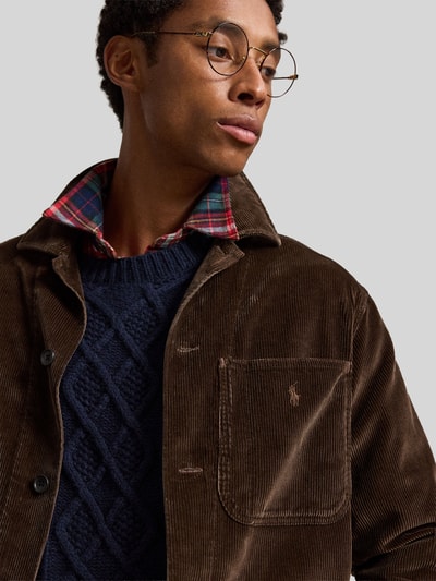 Polo Ralph Lauren Koszula casualowa o kroju regular fit z czystej bawełny Ciemnobrązowy 3