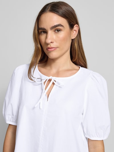 Tom Tailor Denim Bluzka o kroju regular fit z czystej bawełny Biały 3