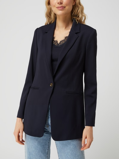 comma Blazer met stretch  Marineblauw - 4