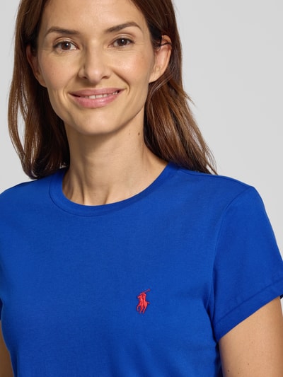 Polo Ralph Lauren T-shirt met labelstitching en ronde hals Donkerblauw - 3