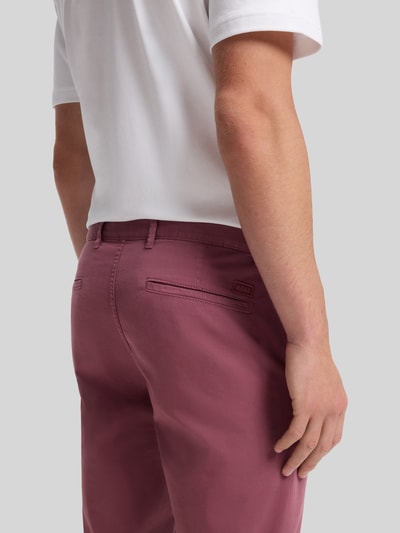BOSS Orange Slim Fit Chino aus Baumwoll-Mix Modell 'CHINO SLIM' Bordeaux 3