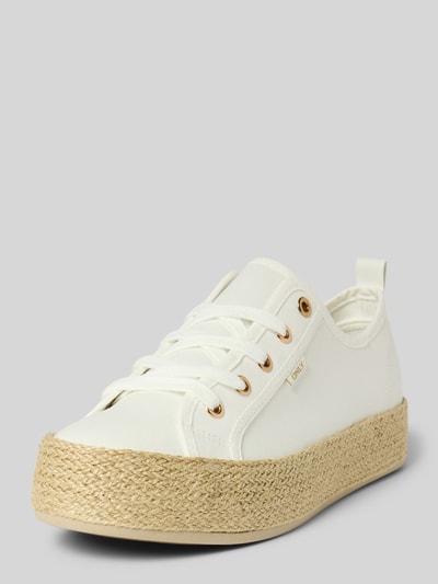 Only Sneakersy niskie z jutowym detalem w stylu espadryli model ‘OLINDA’ Beżowy 1