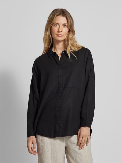 Soyaconcept Linnen overhemdblouse met borstzak, model 'Ina'  - 3