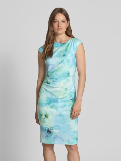 Swing Sukienka koktajlowa o długości do kolan z rozcięciem Oceaniczny 4