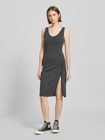 G-Star Raw Mini-jurk met structuurmotief Antraciet - 1